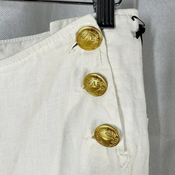 L’AGENCE Dee High Rise Sailor Linen Pants Bone color Size 25 - Picture 6 of 12